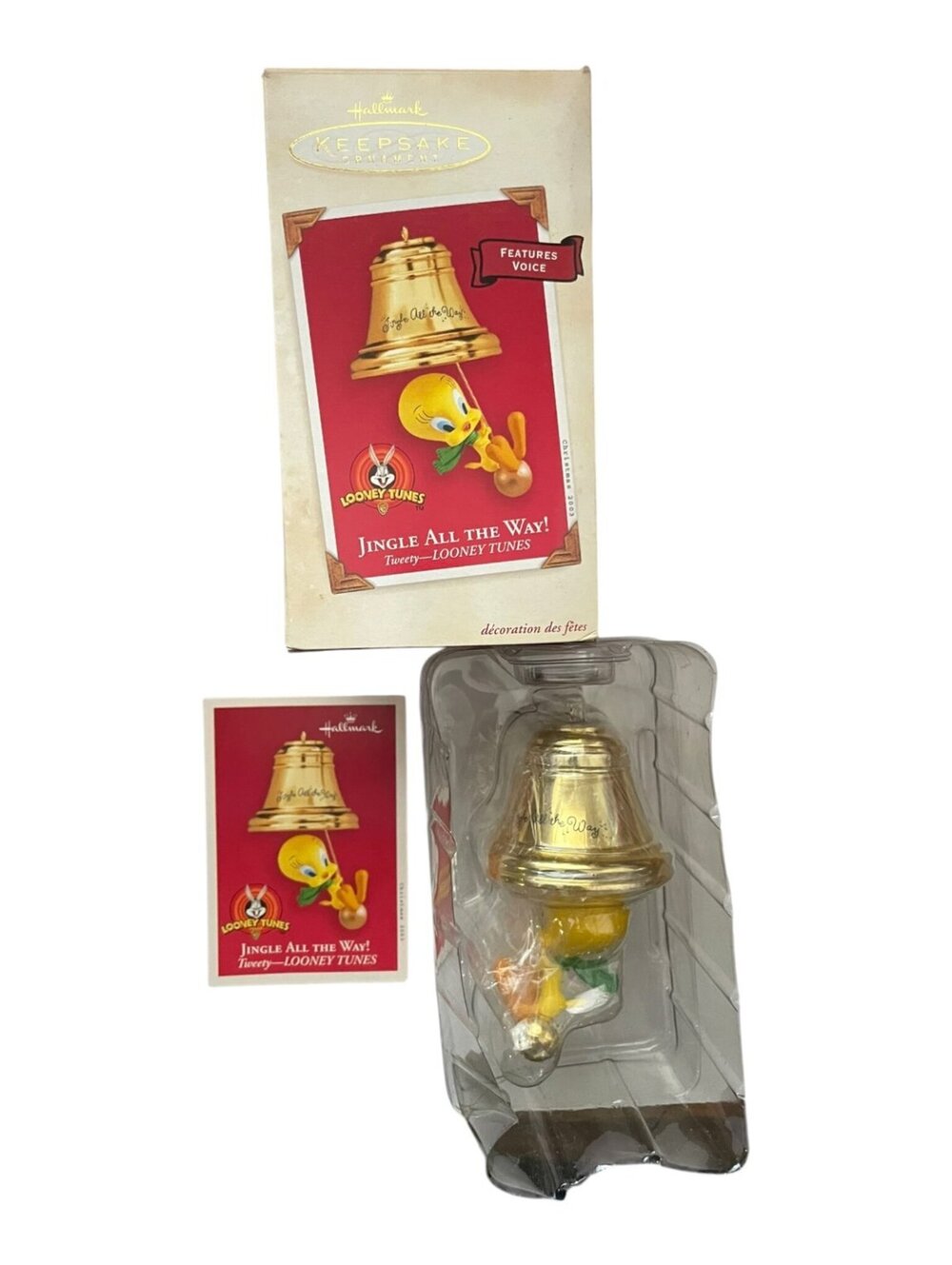 Hallmark Keepsake Ornament 2003 Jingle All The Way Tweety Looney Tunes NIB Voice